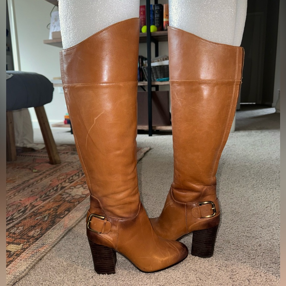Vince camuto knee high leather boots